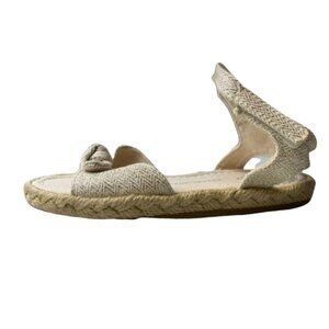 GAP Girls Beige Jute Sparkle Sandals – Size US 7